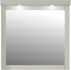 Opadiris Зеркало для ванной Мираж 80 с козырьком, слоновая кость – фотография-1